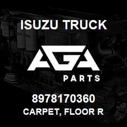 8978170360 Isuzu Truck CARPET, FLOOR R | AGA Parts