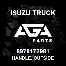 8978172981 Isuzu Truck HANDLE, OUTSIDE | AGA Parts