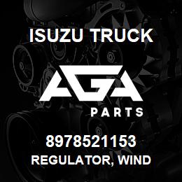 8978521153 Isuzu Truck REGULATOR, WIND | AGA Parts