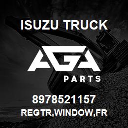 8978521157 Isuzu Truck REGTR,WINDOW,FR | AGA Parts