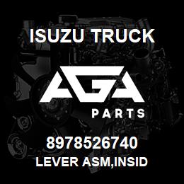 8978526740 Isuzu Truck LEVER ASM,INSID | AGA Parts