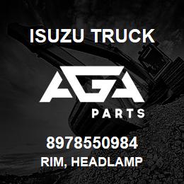 8978550984 Isuzu Truck RIM, HEADLAMP | AGA Parts