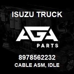 8978562232 Isuzu Truck CABLE ASM, IDLE | AGA Parts