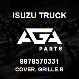 8978570331 Isuzu Truck COVER, GRILLE,R | AGA Parts