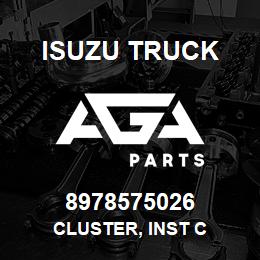 8978575026 Isuzu Truck CLUSTER, INST C | AGA Parts