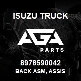 8978590042 Isuzu Truck BACK ASM, ASSIS | AGA Parts