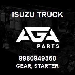 8980949360 Isuzu Truck GEAR, STARTER | AGA Parts