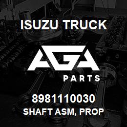 8981110030 Isuzu Truck SHAFT ASM, PROP | AGA Parts