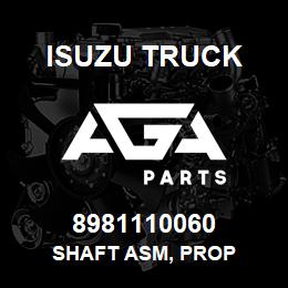 8981110060 Isuzu Truck SHAFT ASM, PROP | AGA Parts