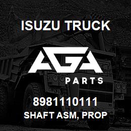 8981110111 Isuzu Truck SHAFT ASM, PROP | AGA Parts