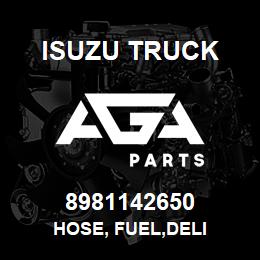 8981142650 Isuzu Truck HOSE, FUEL,DELI | AGA Parts