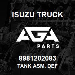 8981202083 Isuzu Truck TANK ASM, DEF | AGA Parts