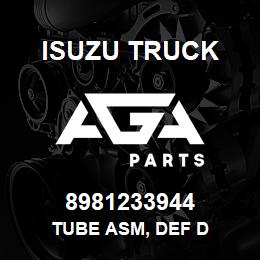 8981233944 Isuzu Truck TUBE ASM, DEF D | AGA Parts
