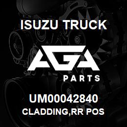 UM00042840 Isuzu Truck CLADDING,RR POS | AGA Parts
