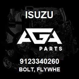 9123340260 Isuzu BOLT, FLYWHE | AGA Parts