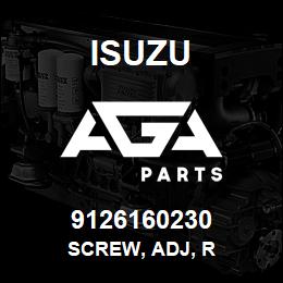 9126160230 Isuzu SCREW, ADJ, R | AGA Parts