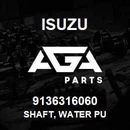 9136316060 Isuzu SHAFT, WATER PU | AGA Parts