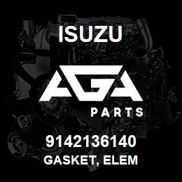 9142136140 Isuzu GASKET, ELEM | AGA Parts