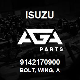 9142170900 Isuzu BOLT, WING, A | AGA Parts