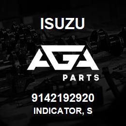 9142192920 Isuzu INDICATOR, S | AGA Parts