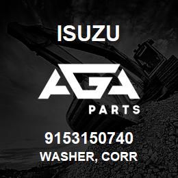 9153150740 Isuzu WASHER, CORR | AGA Parts