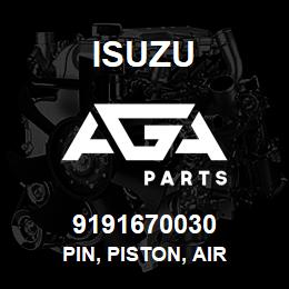 9191670030 Isuzu PIN, PISTON, AIR | AGA Parts