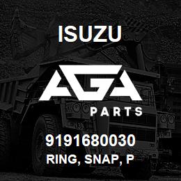 9191680030 Isuzu RING, SNAP, P | AGA Parts