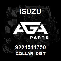 9221511750 Isuzu COLLAR, DIST | AGA Parts