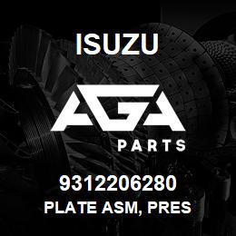 9312206280 Isuzu PLATE ASM, PRES | AGA Parts