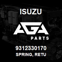 9312330170 Isuzu SPRING, RETU | AGA Parts