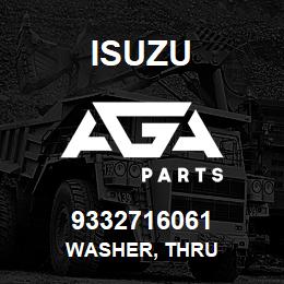 9332716061 Isuzu WASHER, THRU | AGA Parts