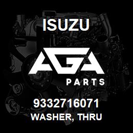 9332716071 Isuzu WASHER, THRU | AGA Parts