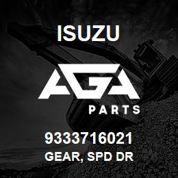 9333716021 Isuzu GEAR, SPD DR | AGA Parts