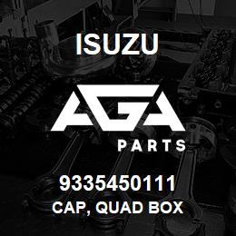 9335450111 Isuzu CAP, QUAD BOX | AGA Parts