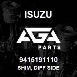 9415191110 Isuzu SHIM, DIFF SIDE | AGA Parts