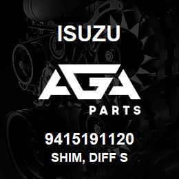 9415191120 Isuzu SHIM, DIFF S | AGA Parts