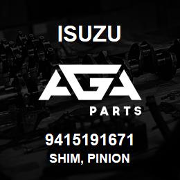 9415191671 Isuzu SHIM, PINION | AGA Parts