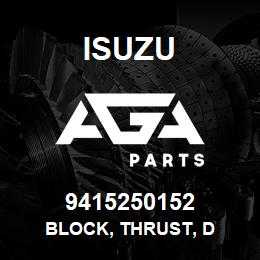 9415250152 Isuzu BLOCK, THRUST, D | AGA Parts