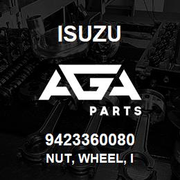 9423360080 Isuzu NUT, WHEEL, I | AGA Parts