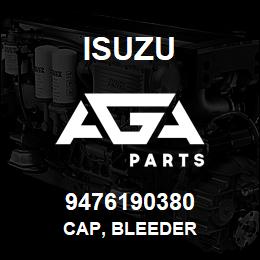 9476190380 Isuzu CAP, BLEEDER | AGA Parts