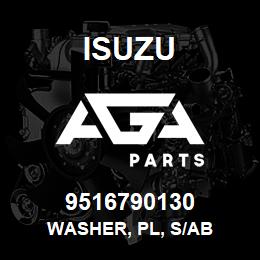 9516790130 Isuzu WASHER, PL, S/AB | AGA Parts