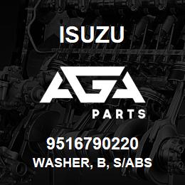 9516790220 Isuzu WASHER, B, S/ABS | AGA Parts