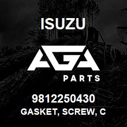 9812250430 Isuzu GASKET, SCREW, C | AGA Parts