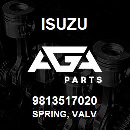 9813517020 Isuzu SPRING, VALV | AGA Parts