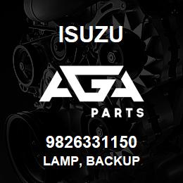 9826331150 Isuzu LAMP, BACKUP | AGA Parts