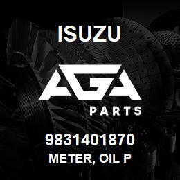 9831401870 Isuzu METER, OIL P | AGA Parts