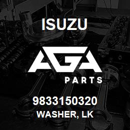 9833150320 Isuzu WASHER, LK | AGA Parts