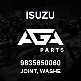 9835650060 Isuzu JOINT, WASHE | AGA Parts