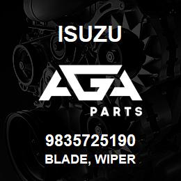 9835725190 Isuzu BLADE, WIPER | AGA Parts