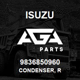 9836850960 Isuzu CONDENSER, R | AGA Parts